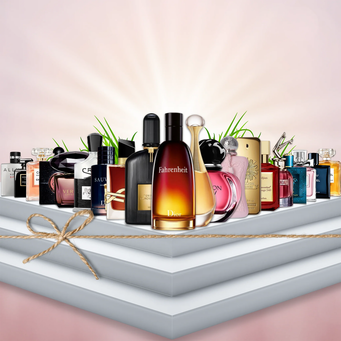 Collection of 20 luxury perfumes for men and women - a variety of the best brands