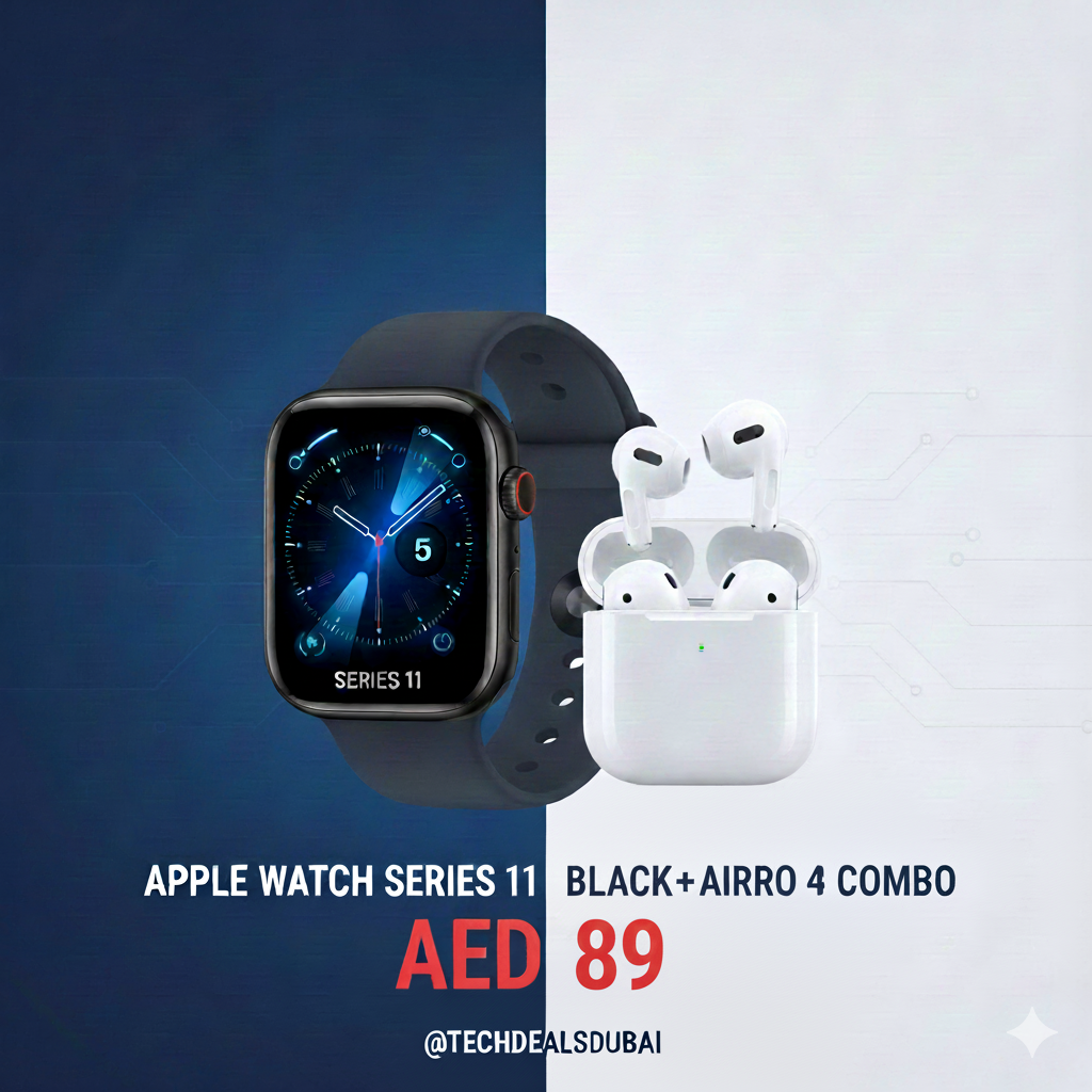 Watch Series 11 Logo + Airpods 4 Combo